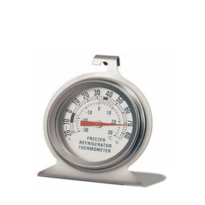 FRIDGE THERMOMETER STAINLESS STEEL <br> By Elisabeth Hodgson