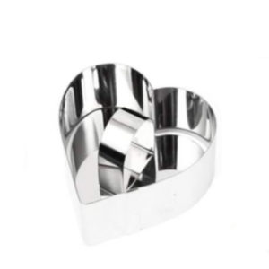HEART STACKER & CUTTER STAINLESS STEEL <br> By Elisabeth Hodgson