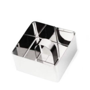 SQUARE STACKER & CUTTER STAINLESS STEEL <br> By Elisabeth Hodgson