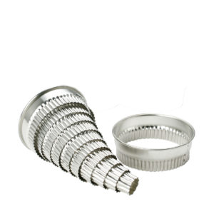 BAKING CUTTING SET 10 PIECE FLUTED STAINLESS STEEL