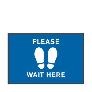 2 PIECE FLOOR MAT 'WAIT HERE' <br> By Coba Africa
