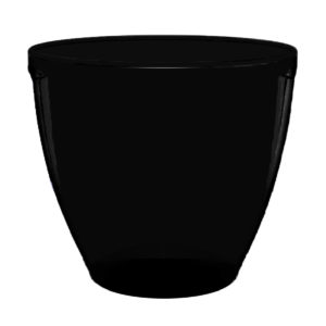 OBLIX ACRYLIC OVAL ICE BUCKET BLACK <br> LARGE