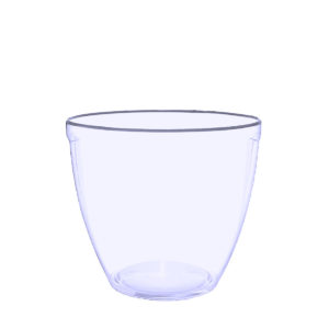 OBLIX ACRYLIC OVAL ICE BUCKET FROSTED <br> SMALL