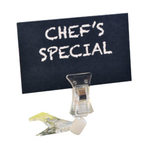 PLASTIC DISPLAY CLIP 12PC <br> THIN BASE