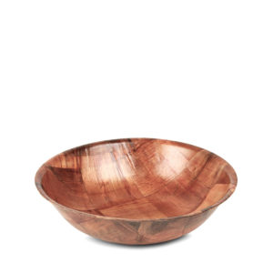 WOVEN WOOD SALAD BOWL MEDIUM