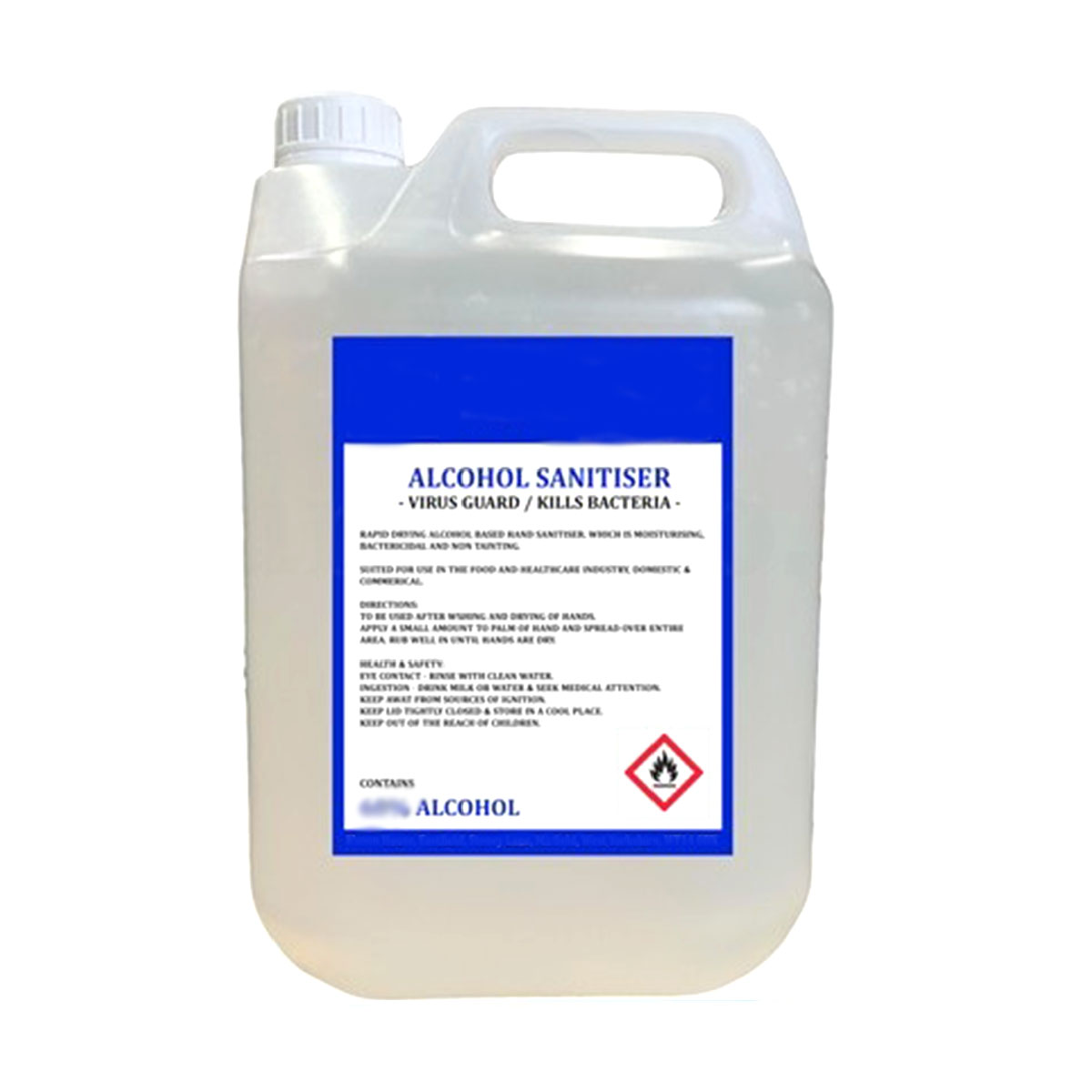 70% ALCOHOL BASED SURFACE SANITISER <br> 5 Litre