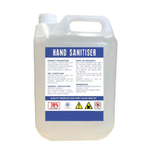 70% ALCOHOL BASED HAND SANITISER <br> 5 Litre