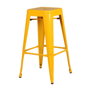 TOLIX HIGH GLOSS BAR STOOL <br> Yellow