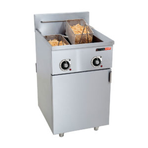 TWIN 10L FLOOR STANDING ELECTRIC FRYER 16.5KW <br> By Anvil