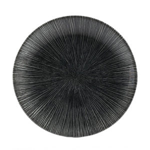 AGANO BLACK COUPE DINNER PLATE 260MM <br> By Churchill