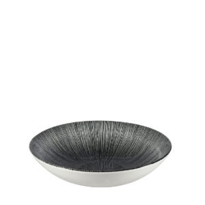 AGANO BLACK COUPE BOWL 182MM  <br> By Churchill