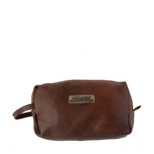 LEATHER TOILETRY BAG <br> By TM LEATHER