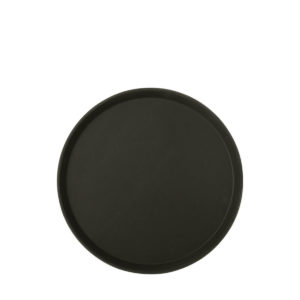 NON-SLIP UTILITY TRAY BLACK 356MM <br> ROUND