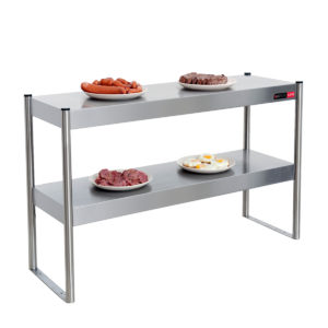 RISER SHELF 1100MM STAINLESS STEEL <br> HEATED <br> By Anvil
