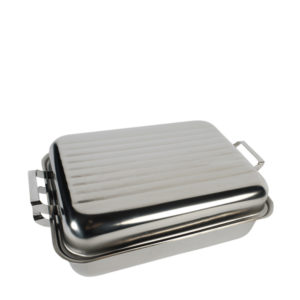 MEDIUM ROASTER WITH HANDLES STAINLESS STEEL