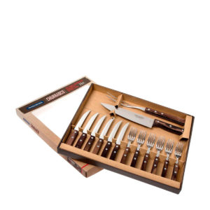 COMPACT BRAAI SET 14 PIECE <br> BROWN <br> By Tramontina