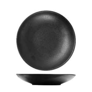 TEMPEST DEEP COUPE PASTA PLATE 280MM <br> BLACK <br> By Fortis