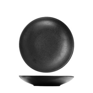 TEMPEST DEEP COUPE PASTA PLATE 240MM <br> BLACK <br> By Fortis
