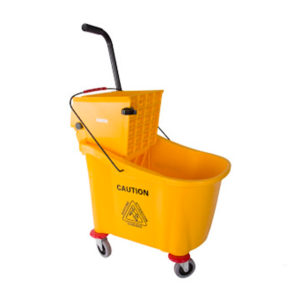 PLASTIC 36L BUCKET & WRINGER YELLOW <br> By Spectra