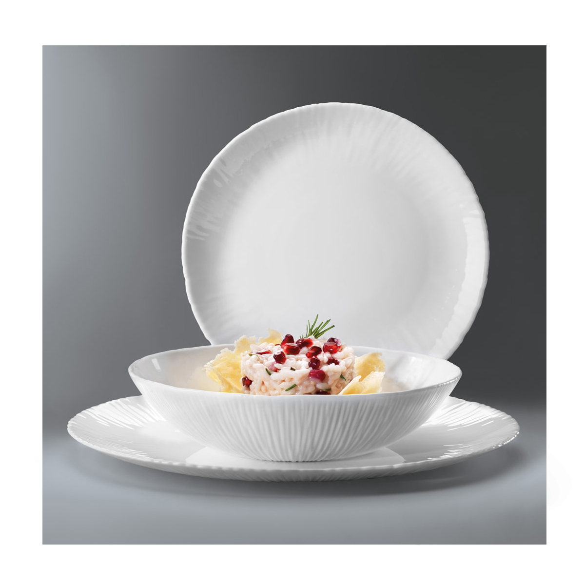 COCONUT TAVOLA DINNER SET 18 PIECE <br> By Bormioli Rocco - Image 3
