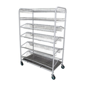 CROCKERY RACK MOBILE S/STEEL 1130MM <br> FREE STANDING <br> By Global