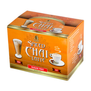 SPICED CHAI LATTE BOX 12 PIECE <br> SUGAR FREE <br> By Tea House Beverages