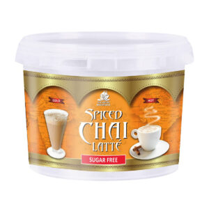 SPICED CHAI LATTE 3,5KG TUB <br> SUGAR FREE <br> By Tea House Beverages