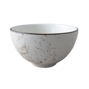 ELEMENTS RUSTIC COUPE RICE BOWL 125MM <br> White <br> By Continental China