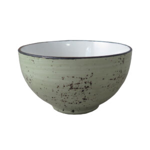 ELEMENTS RUSTIC COUPE RICE BOWL 125MM <br> Light Green <br> By Continental China