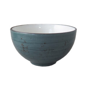 ELEMENTS RUSTIC COUPE RICE BOWL 125MM <br> Blue <br> By Continental China