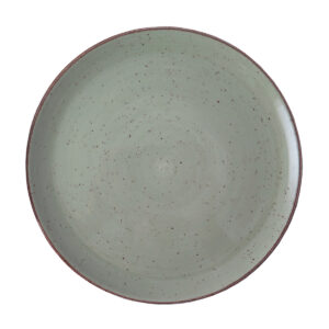 ELEMENTS RUSTIC COUPE DINNER PLATE 290MM <br> Light Green <br> By Continental China