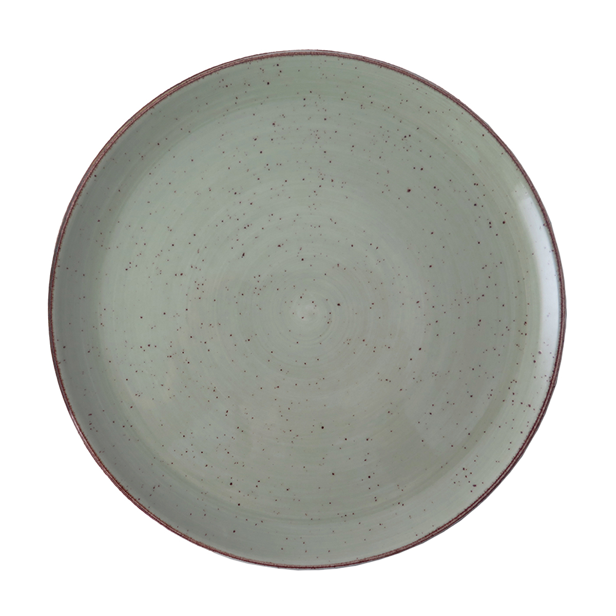 ELEMENTS RUSTIC COUPE DINNER PLATE 290MM <br> Light Green <br> By Continental China
