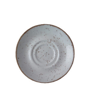 ELEMENTS RUSTIC DOUBLE-WELL SAUCER 160MM <br> White <br> By Continental China
