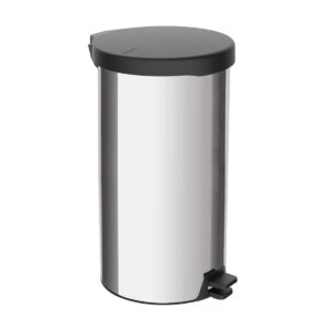 PEDAL TRASH BIN STAINLESS STEEL WITH PLASTIC LID 20L <br> Brown <br> By Tramontina