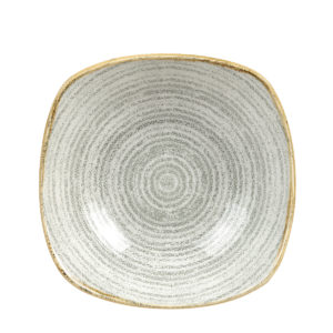 HOMESPUN STONE GREY SQUARE PLATE 255MM <br> By Churchill