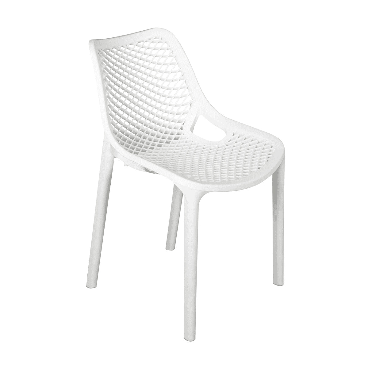 GRID CAFE CHAIR <br> White - Image 4