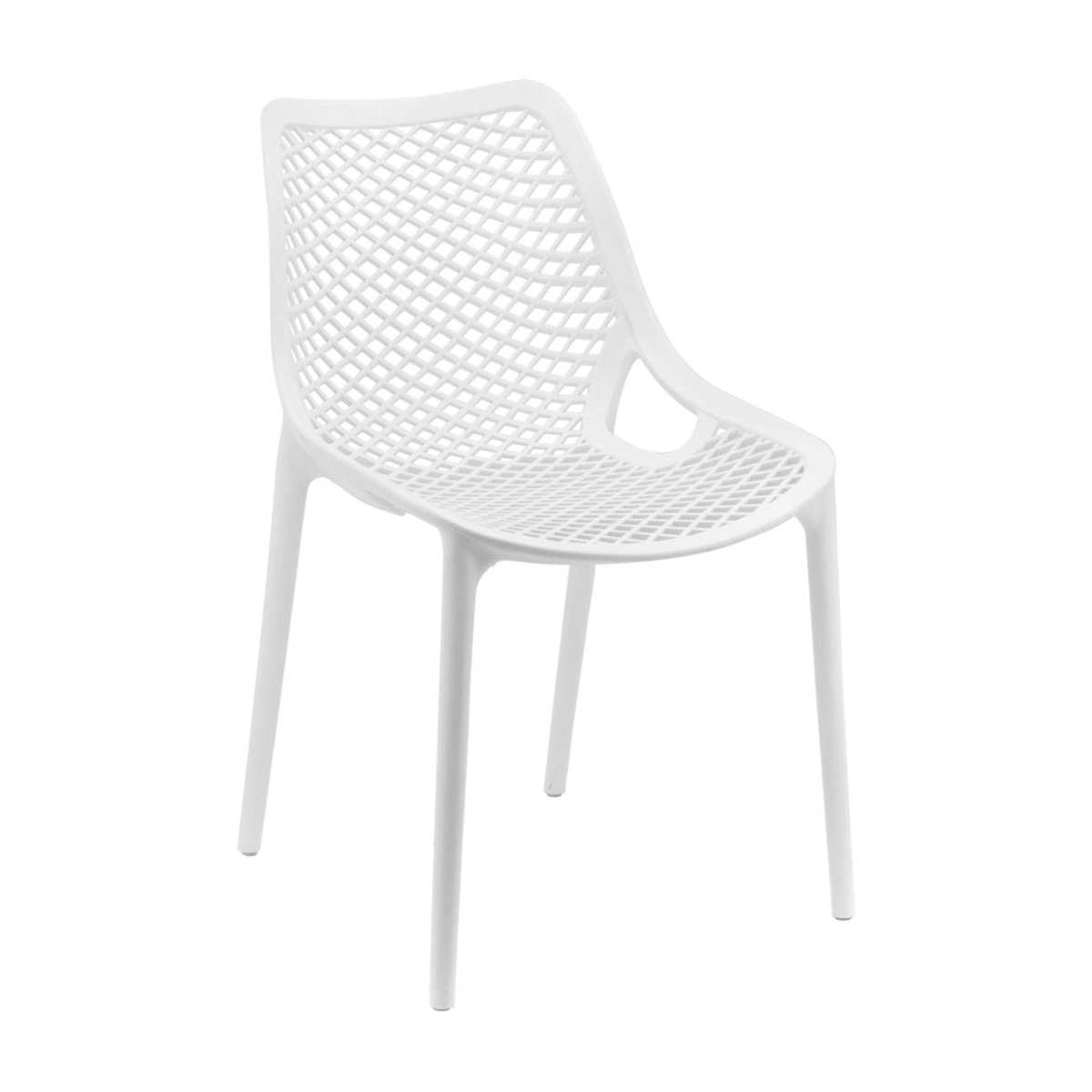 GRID CAFE CHAIR <br> White