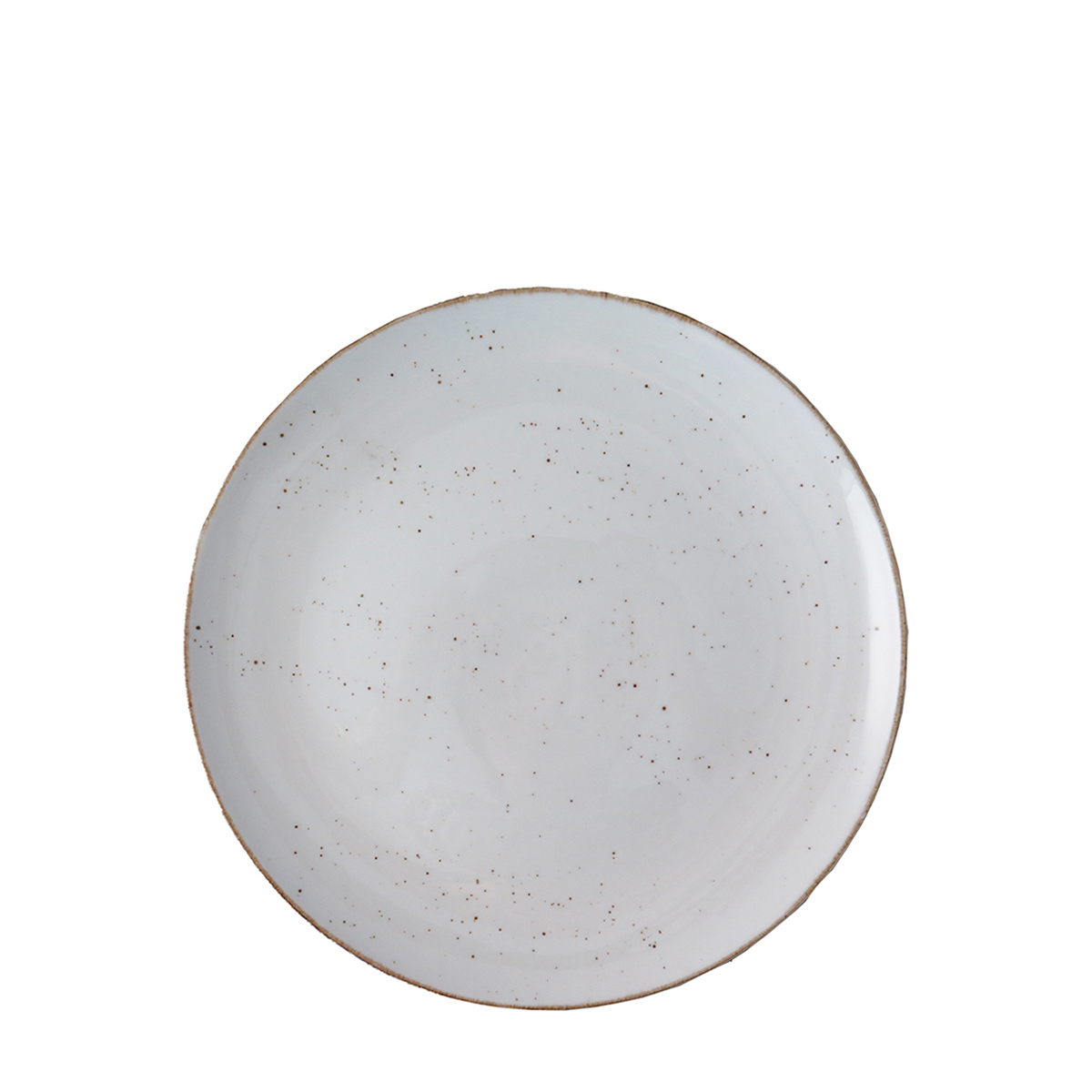 ELEMENTS RUSTIC COUPE SIDE PLATE 190MM <br> White <br> By Continental China