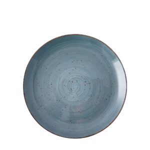 ELEMENTS RUSTIC COUPE SIDE PLATE 190MM <br> Blue <br> By Continental China