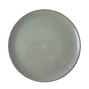 ELEMENTS RUSTIC COUPE DINNER PLATE 270MM <br> Light Green <br> By Continental China