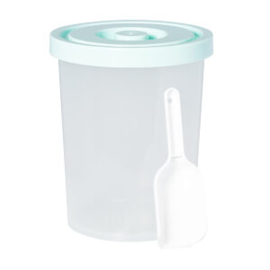 PLASTIC ROUND CONTAINER 8L <br> MINT LID <br> By Evo