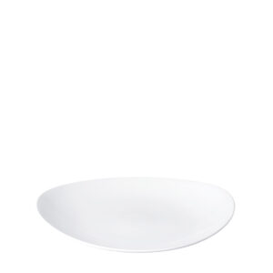 ORBIT OVAL COUPE PLATE 230MM <br> WHITE <br> By Churchill