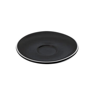 ITALIA ESPRESSO SAUCER 11.9CM <br> BLACK <br> By Fortis