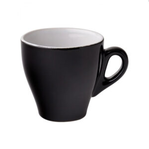ITALIA CAPPUCCINO CUP 160ML <br> BLACK <br> By Fortis