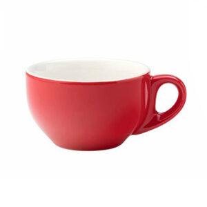 ITALIA OPEN CAPPUCCINO CUP 210ML <br> RED<br> By Fortis