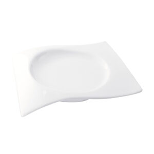 ACCENT WAVE SHAPE BOWL 240MM <br> WHITE <br> By Fortis