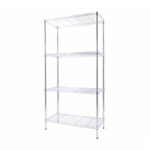 SHELVING UNIT 4-TIER CHROME 1510X455X1830MM <br> FREE STANDING <br> By Global