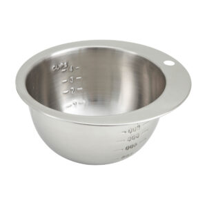 MEASURING BOWL S/STEEL ROUND 800ML <br> NOTCHED