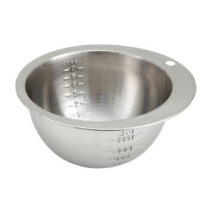 MEASURING BOWL S/STEEL ROUND 1200ML <br> NOTCHED
