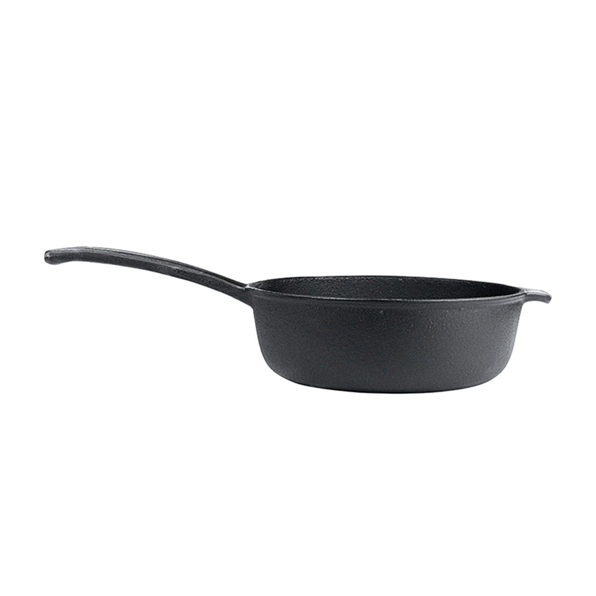 CAST IRON CHEF SAUCEPAN WITH LID 240MM <br> BLACK - Image 4